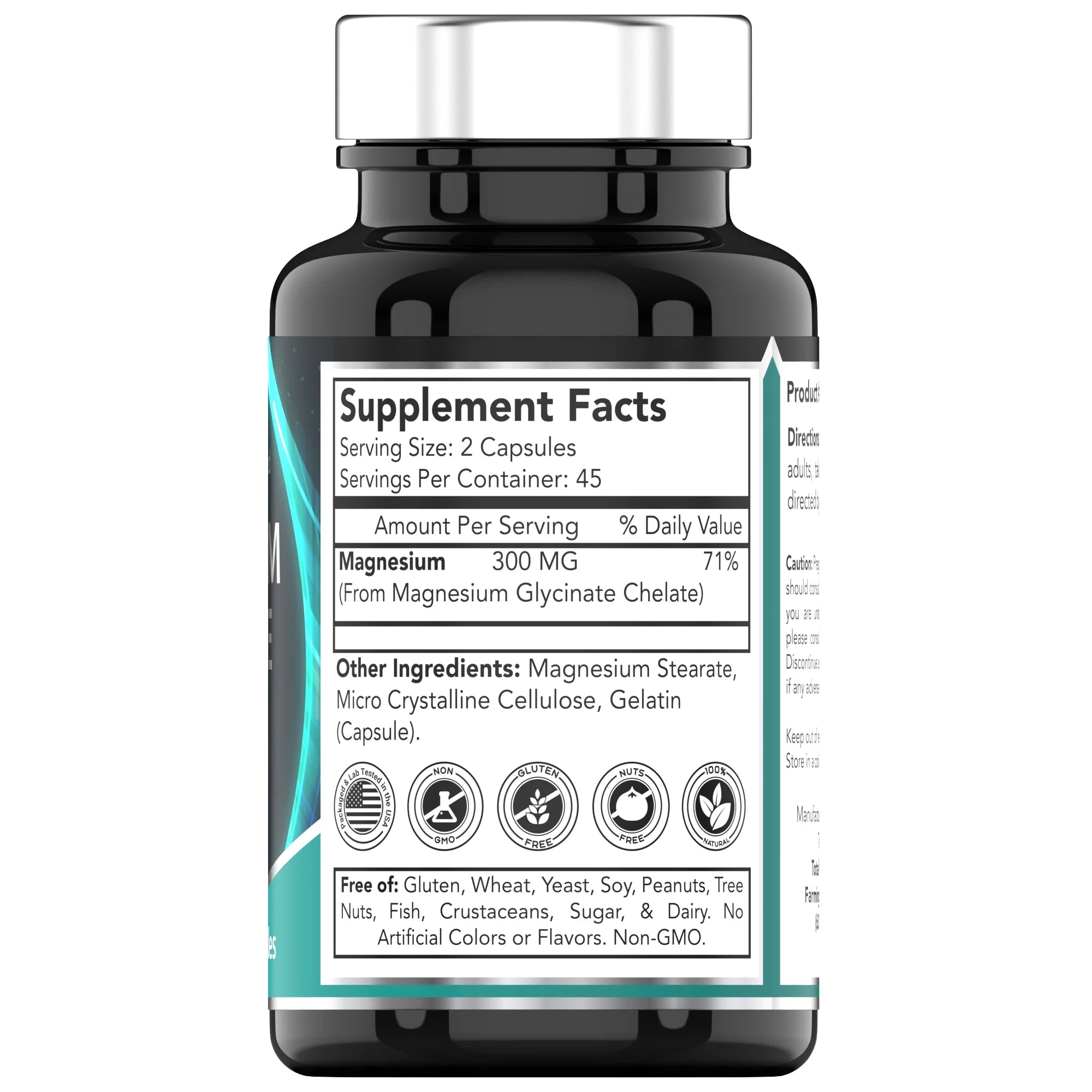 Magnesium Glycinate 300mg — Deep Sleep, Less Stress & Zero Muscle Cramps (90 Capsules)